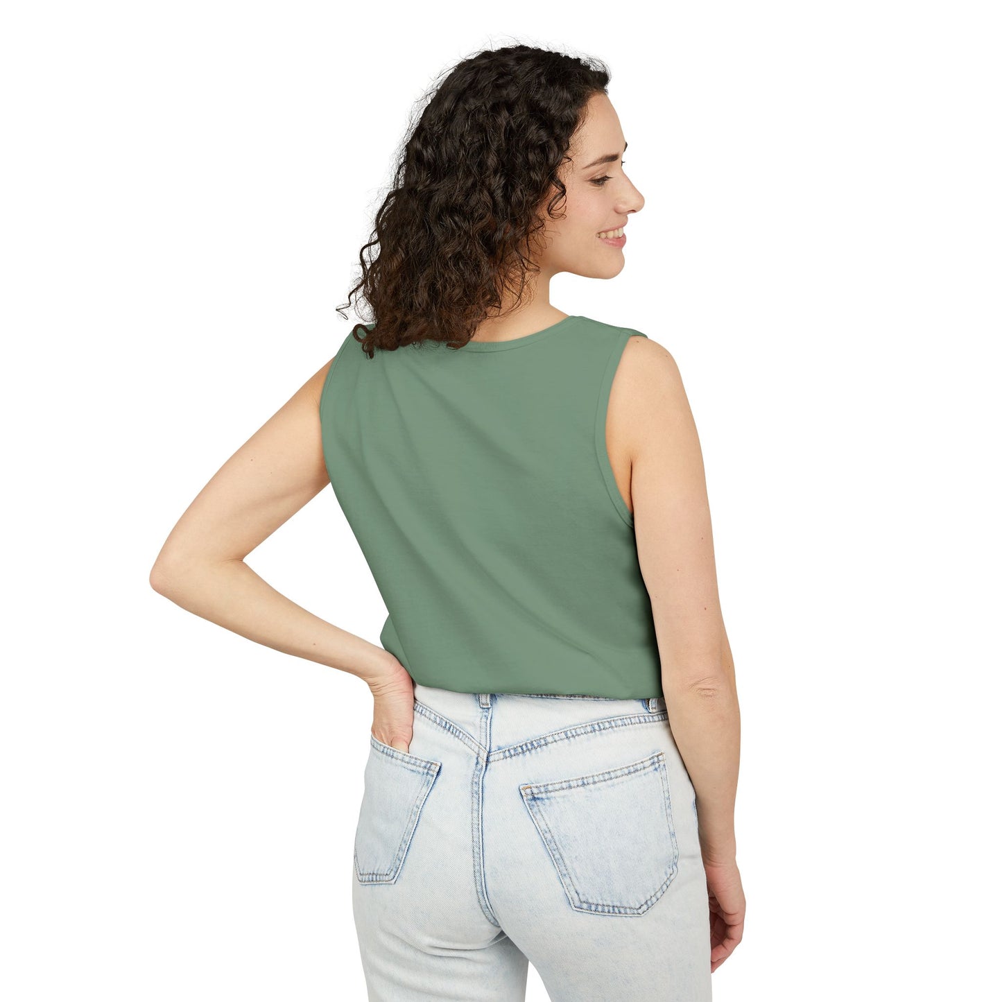 Camping Night Tent Tank Top — Retro Outdoor Adventure Graphic